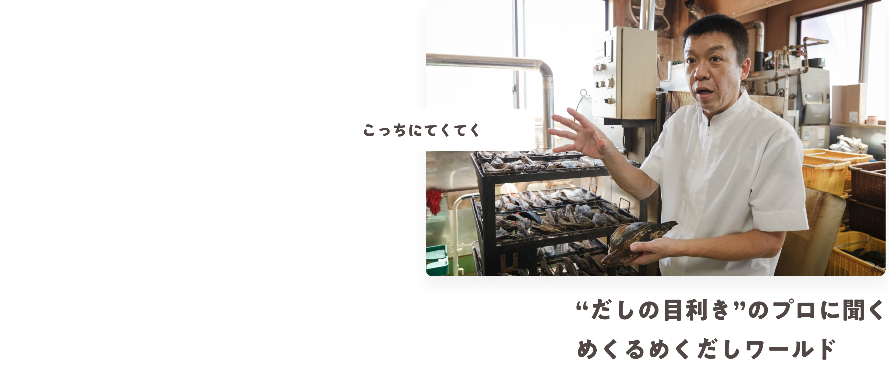 “だしの目利き”のプロに聞くめくるめくだしワールド