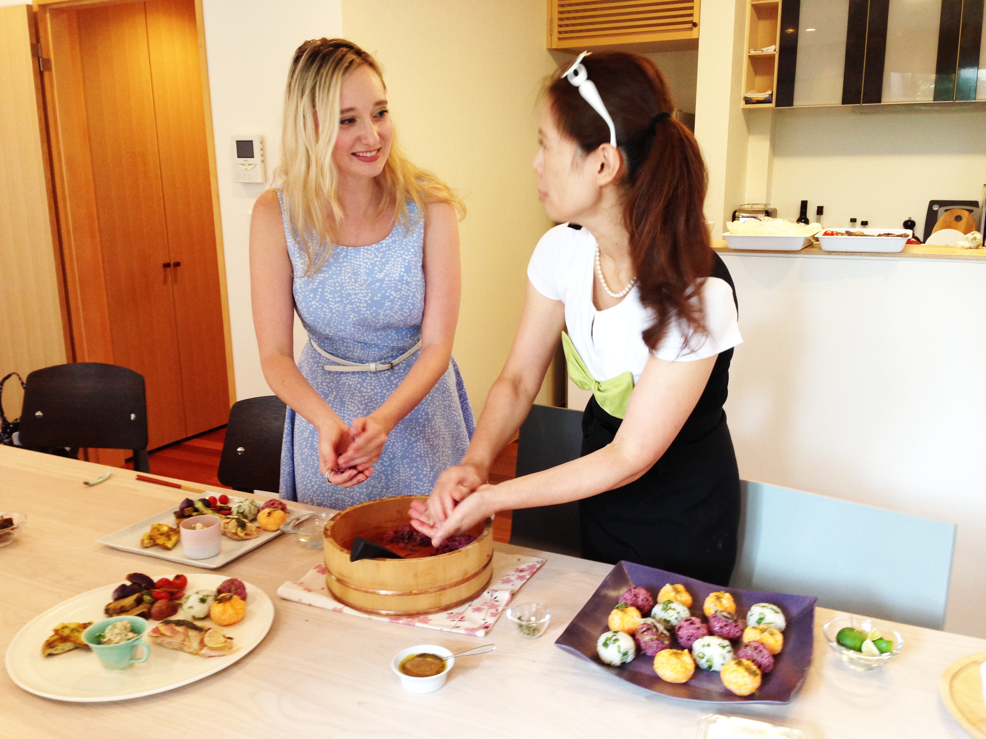 Mami さんの 旬の鎌倉野菜の小手鞠寿司