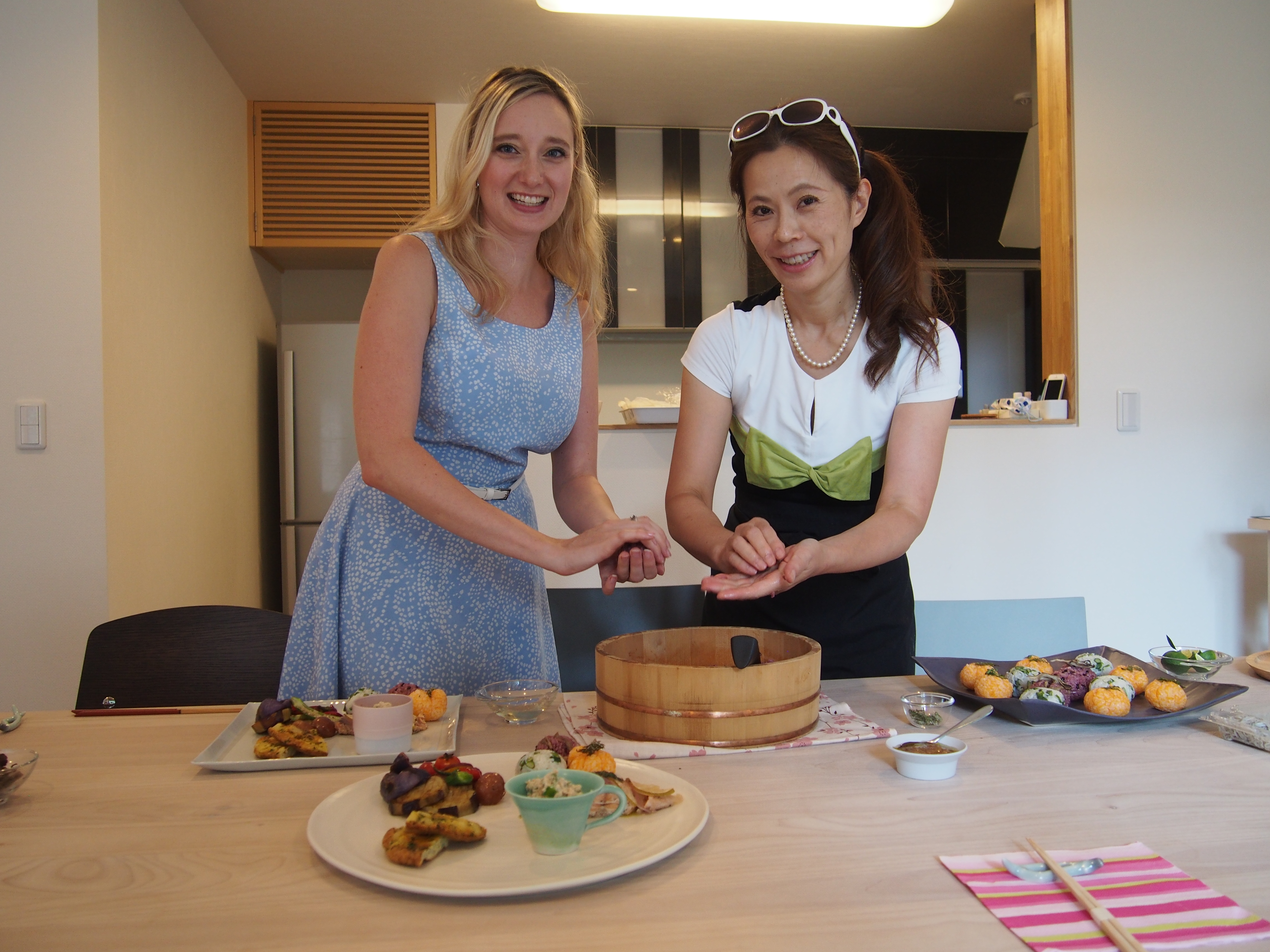 Mami さんの 旬の鎌倉野菜の小手鞠寿司