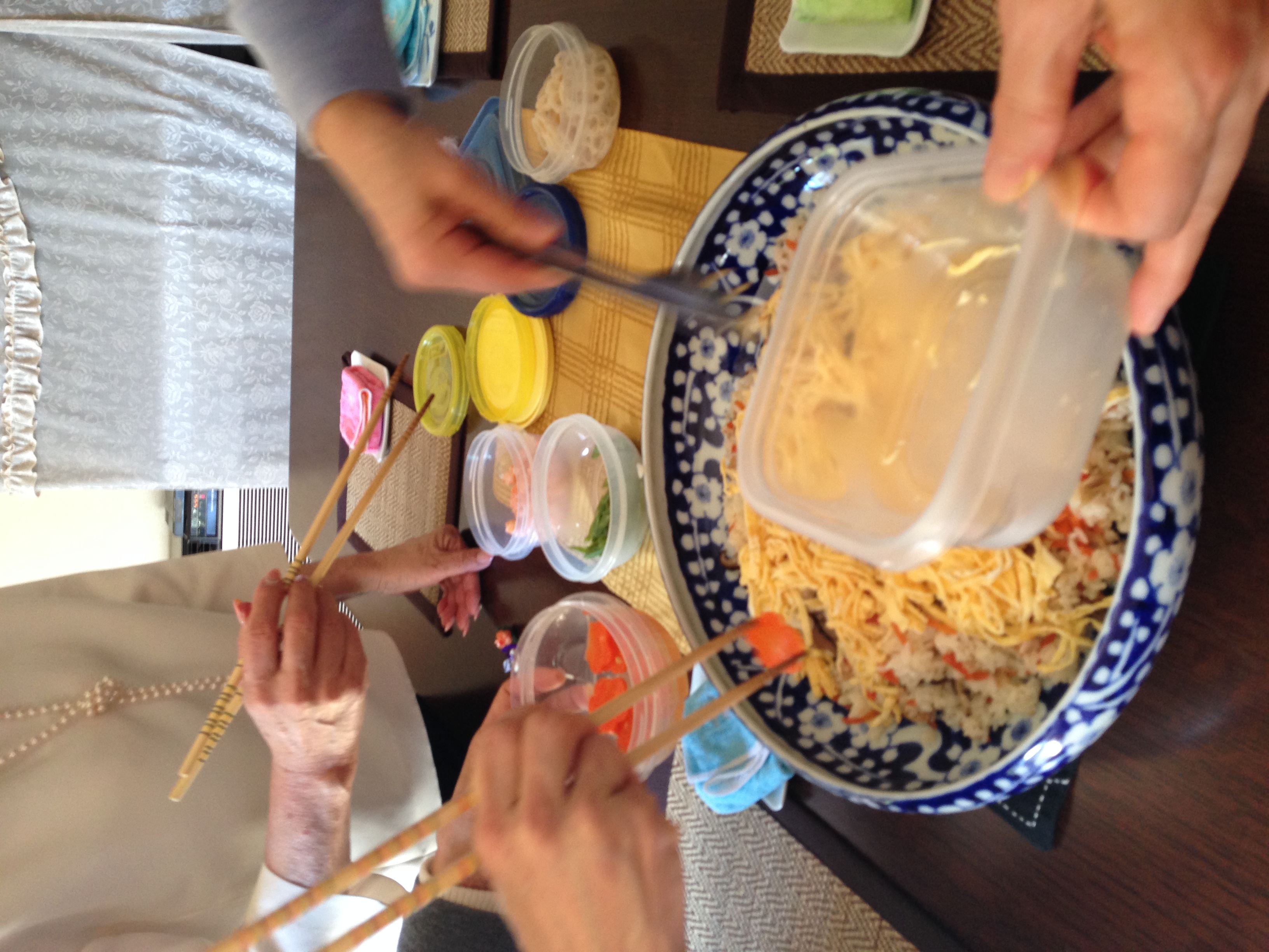 Miyuki さんの ちらし寿司でおもてなし