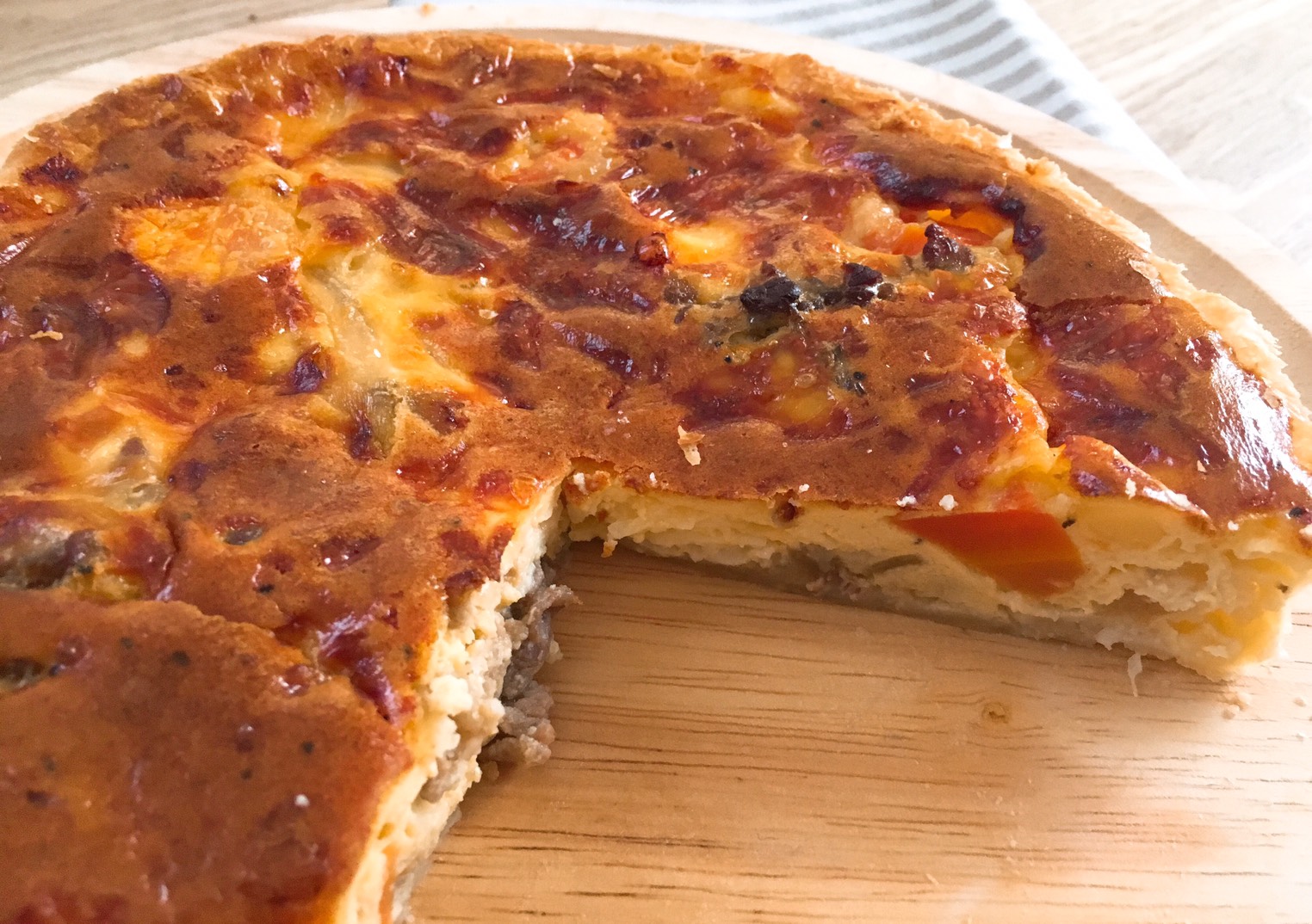 KitchHike User さんの リメイク料理教室（肉じゃがをキッシュにリメイク）