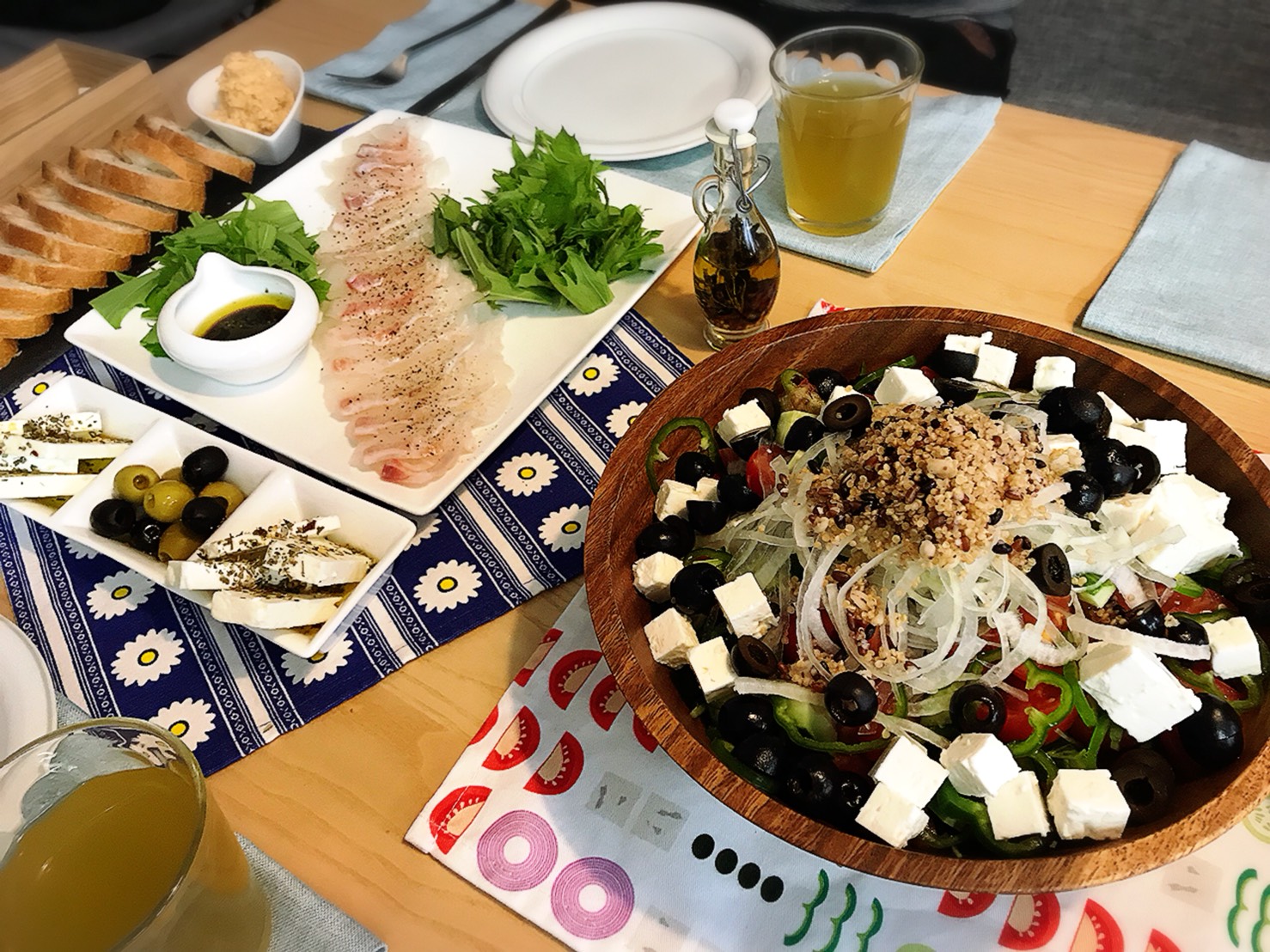 Minami さんの オリーブとハーブ、野菜たっぷり☆ギリシャ料理を食べる会