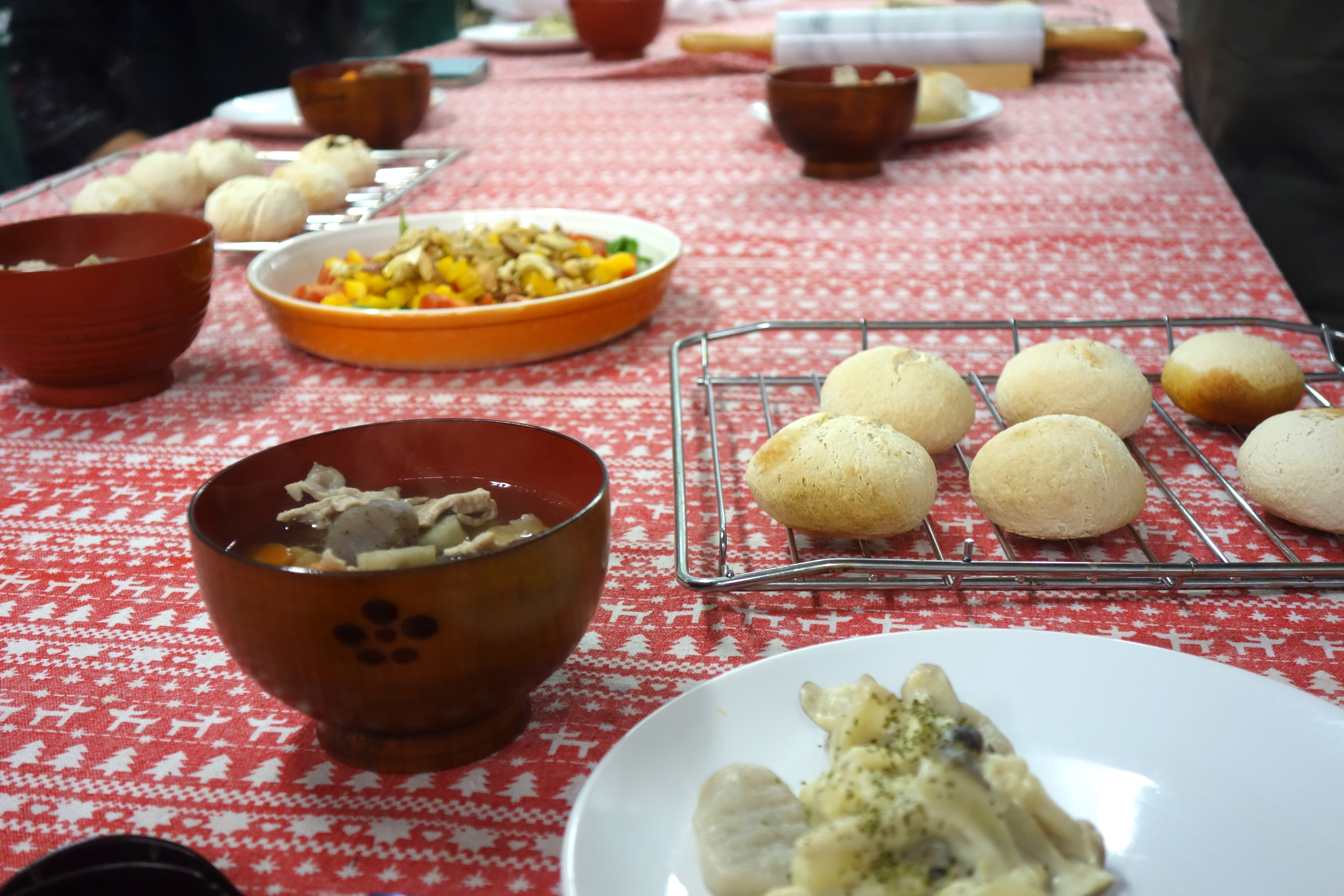 KitchHike User さんの ◆米粉パンワークショップ◆好きなおむすびの具材で丸パンをつくろう！ニョッキも作っちゃおうかな?!