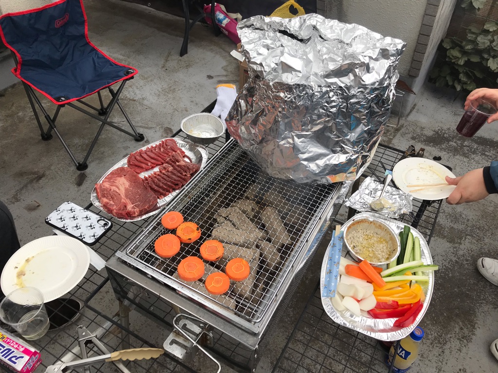Ouki さんの バーベキューしましょう♪  丸鶏のビア缶チキン追加　参加申込は前日まで！